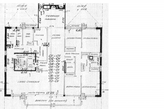 Departamento 4 dormitorios en Santa Fe 1758