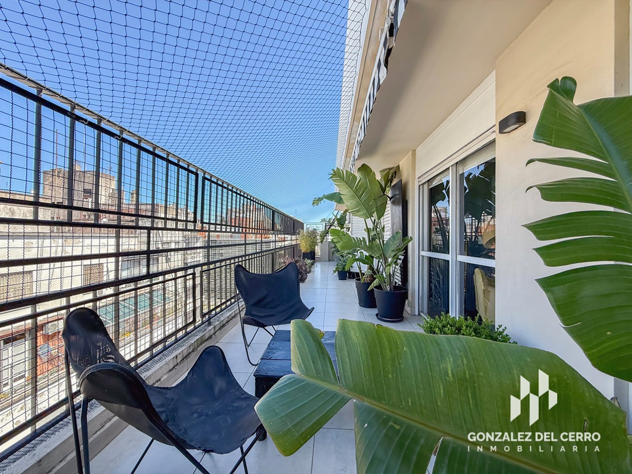 Departamento 4 dormitorios con balcon terraza