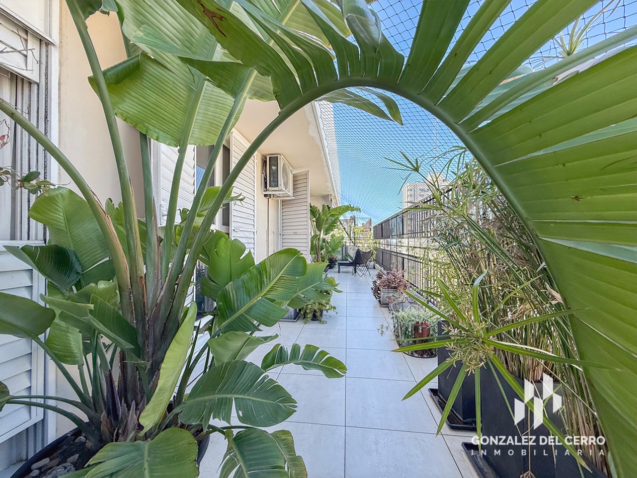 Departamento 4 dormitorios con balcon terraza