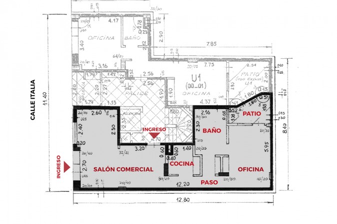 Local comercial de 54 m2 | Italia y 9 de Julio