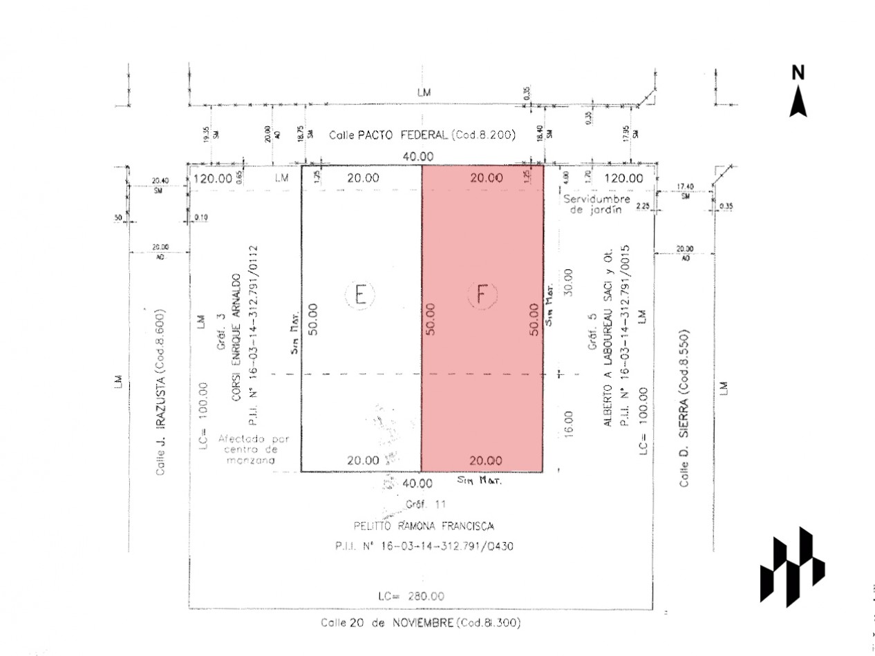 Terreno 1000 m² en Hostal del Sol | Pacto Federal entre Sierra e Irazusta 