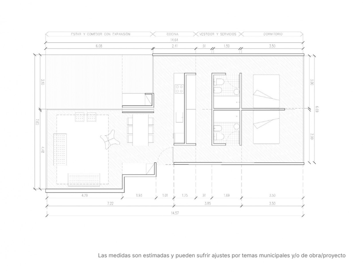 Departamento 2 dormitorios en Pinamar Norte | Nativa